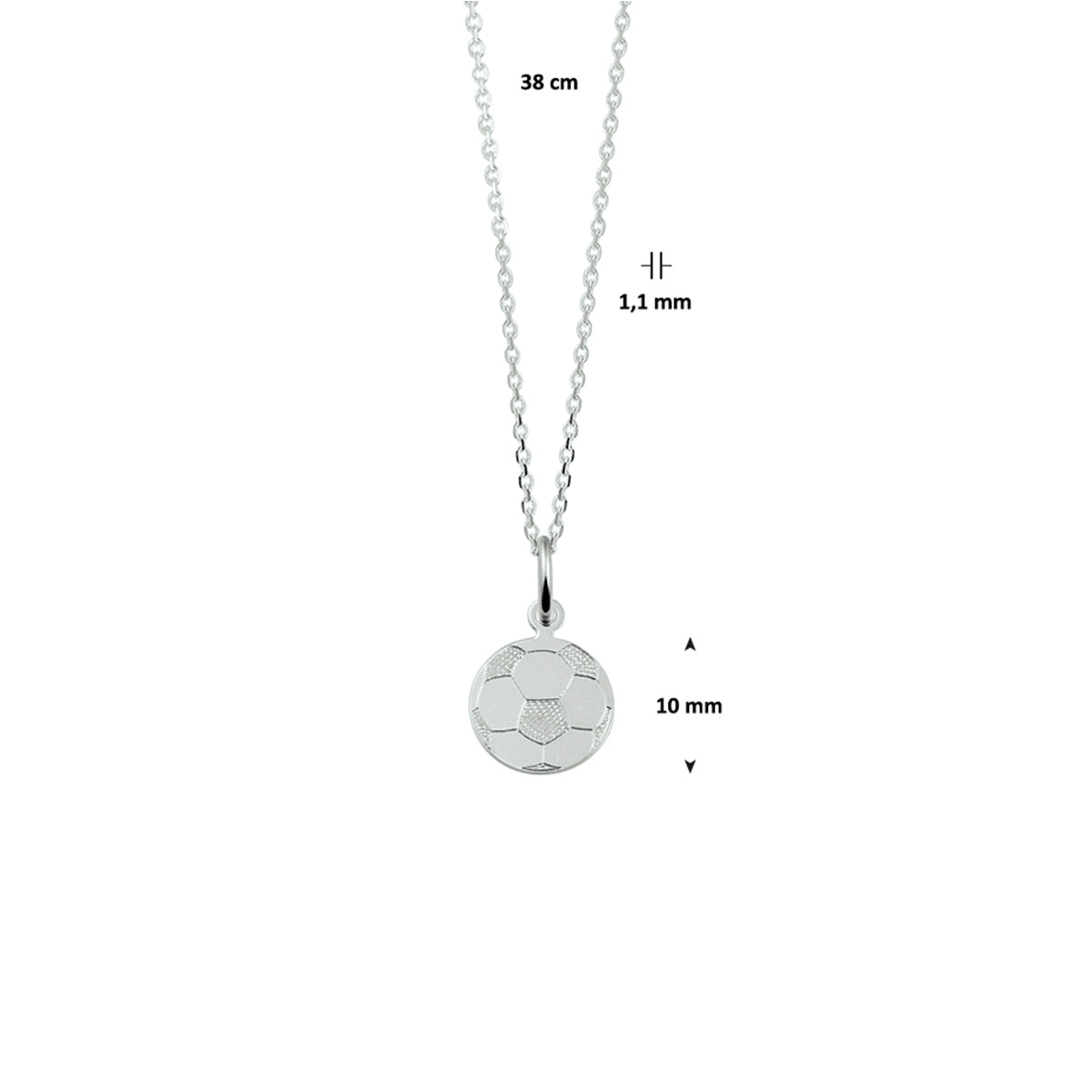 Scorpio - Voetbal Collier - 925 Zilver