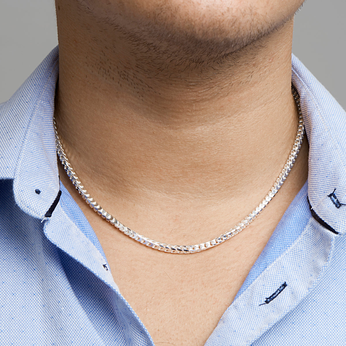 Victorus - Gourmette Ketting - 925 Zilver